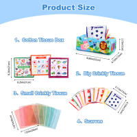Juguete Sensorial De Montessori Para Bebés Caja De Tissue Suave Estuffed Juego Educativo De Aprendizaje Para Niños Pequeños De Alta Contraste Y Alto Contraste - details 6