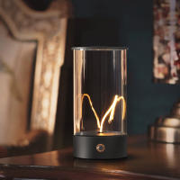 Lámpara De Mesa LED Magnética Creativa Y Minimalista Recargable Control Táctil Luz De Ambiente Para Decoración De Dormitorio Y Bordes De Cama - details 10