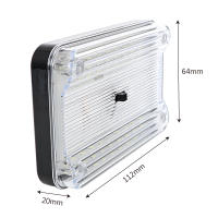 Lámpara De Techo Para Coche Blanco 36SMD Luz Interior Rectangular 12V Bombilla Para Iluminación Automática - details 6