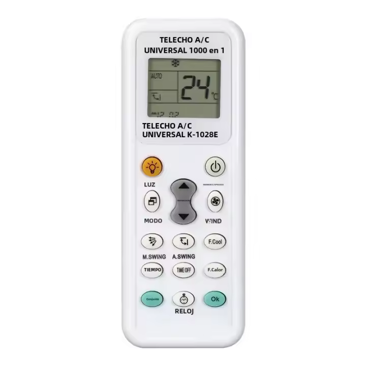 Control Remoto Universal Para A/C Ajustable a Todas Las Marcas MAJOR LCD DGS Comunicación Inalámbrica IR Frecuencia 433 MHz - 1