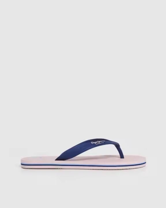 PEPE JEANS PLS70124 BAY BEACH BRAND Sandalias Chancletas Mujer Azul - 1