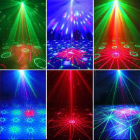 Nuevas Luces De Escenario RGB LED 2024 Rotativas Disco DJ Bola Estroboscópicas Control Remoto Y Sonido Regalo De Navidad Para Fiesta Club Carro - details 2