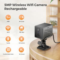 Cámara De Seguridad Wifi Mini Con Tarjeta TF Ultra HD Vigilancia Cámara De Video IP Con Batería De 2800 mAh Intercomunicador De Voz Low Power CCTV Para Interior - details 0