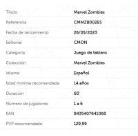 Zombicide Marvel Zombies juego de mesa Cmon - details 0