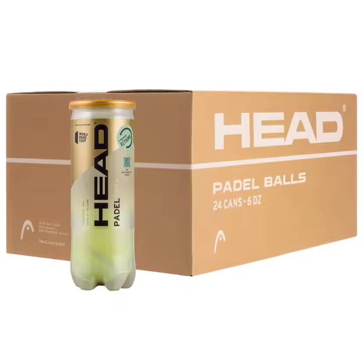 Pelotas de Padel HEAD Padel Pro S (2023), Lote Caja 24 Botes de 3 Unidades, Profesionales y Entrenamiento Deportivo - 1