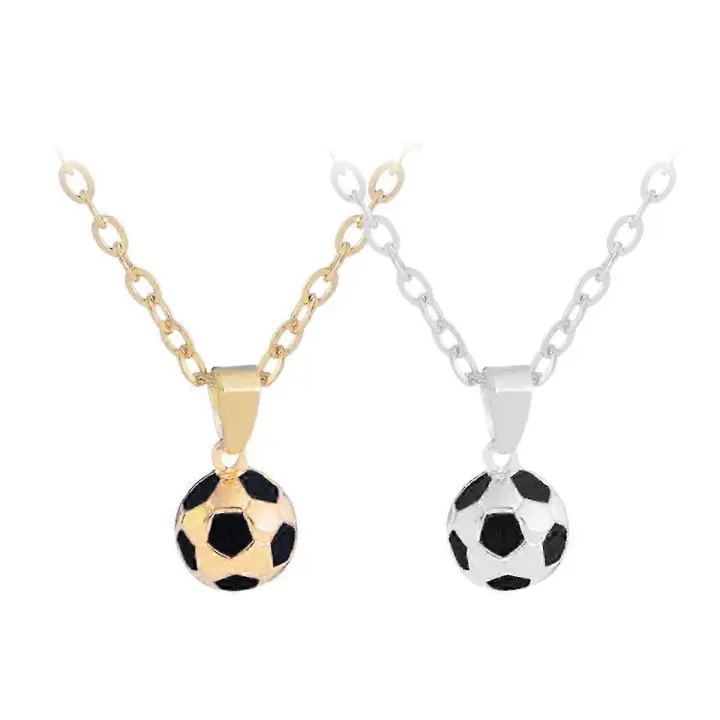 Collar con forma de Balón de Fútbol, collar creativo. - 1