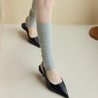 Nuevas Medias De Mujer En Color Sólido Moda Delgadas Transpirables Simple Largas Hasta La Rodilla Elegantes Calentadores De Pierna Tendencia De Calcetines Para Mujer - details 28