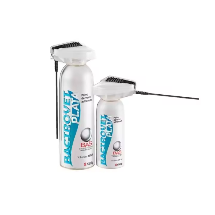 Konig Spray Cicatrizante Bactrovet Plata 100 Ml para Perros y Gatos - 1