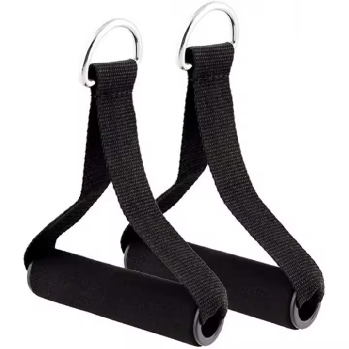 Banda de resistencia de espuma con mango de 2 piezas, repuesto para equipo de gimnasio, color negro, para entrenamiento de yoga - 1