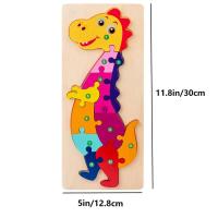 Rompecabezas De Madera Para Niños Con Temas De Dinosaurio Animal Y Tráfico Juguete De Puzzle Ideal Para Niños Y Niñas Regalo Ideal Adecuado Para Edad 3-6 Años - details 6