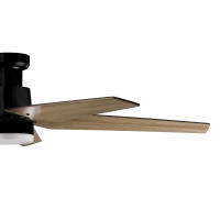 Ventilador de techo XTRELAMP SOREN Motor Dc  6v NEGRO 18W con mando a distancia 2000 lm Diámetro 132cm - details 1