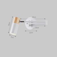 Lámpara De Pared Moderna LED Para Restaurante Y Dormitorio Con Braza Retráctil Protección Para Los Ojos Para Estudio Y Lectura Instalación En Pared - details 0