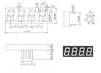 2pcs Pantalla LED De 0.56 Pulgadas 7 Segmentos Dígito Tubo Rojo Comuna Cathode / Anode Digital 0.56 Pulgada Led 7segmento - details 4