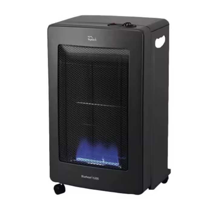 ESTUFA DE GAS SYTECH SYGHBF400 - LLAMA AZUL, SISTEMA ODS, 4.2KW, ASAS, RUEDAS - 1