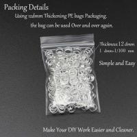 200pcs Anillos Abiertos Dorados De 6 8 10 12 Mm Para Creación De Joyas Conectores De Anillos Divididos Suministros DIY - details 3