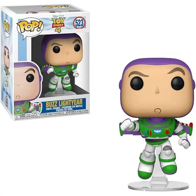 Funko Pop! Vinyl: Disney Pixar: Toy Story 4: Buzz Lightyear - Figura de Vinilo Coleccionable - Idea de Regalo- Mercancia Oficial - Juguetes para Niños y Adultos - Movies Fans - MR POPYE - 1