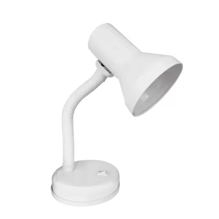 EDM Flexo de sobremesa modelo London E27 60W blanco metal - EDM - 30251 Blanco Iluminación - 1