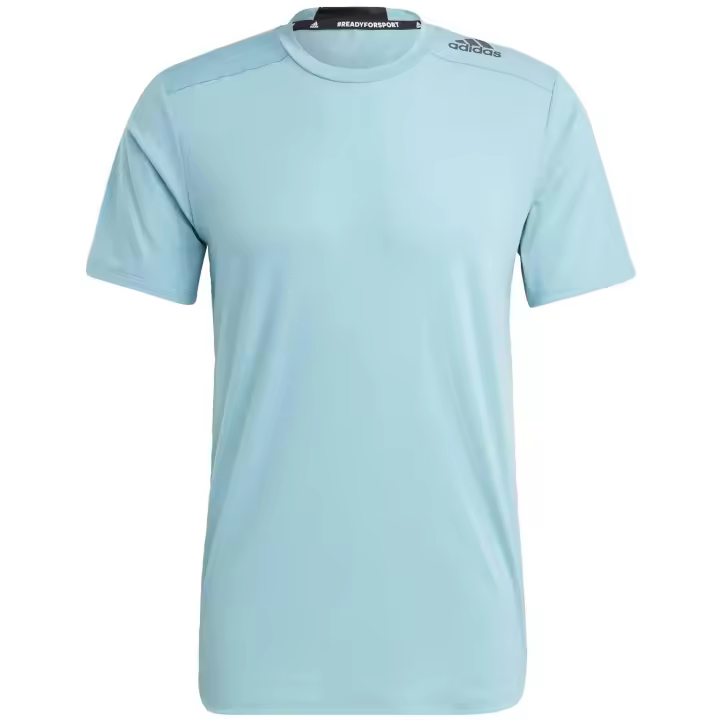 Camiseta de Manga Corta Adidas D4T para hombre en color azul - 1