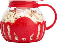 LMETJMA 2.25QT Palillero de Palomitas de Vidrio con Tapa de Silicona - details 0