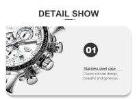 Reloj De Hombre LIGE Lujo Acero Inoxidable Deportivo Militar Resistente Al Agua Grande Cuarzo Reloj De Pulsera Moda Casual Con Segundero Luz Táctica Resistente Al Choque Manos Luminosas Fecha Completa - details 10