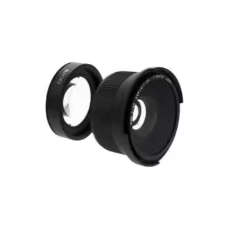 CA Lente ojo de pez gran angular de 58 mm y 0,35x para primeros planos, lente ojo de pez súper gran angular para cámara DSLR, color negro - 1