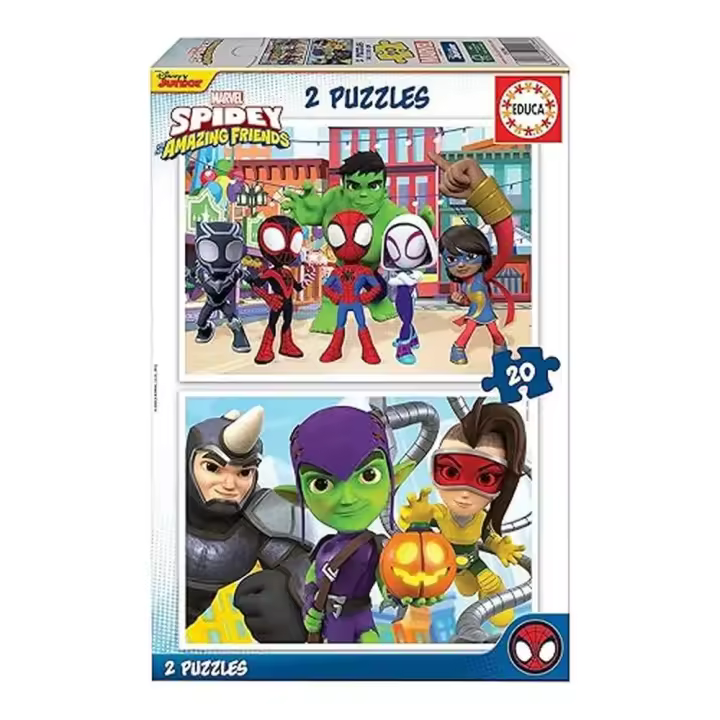 Educa Set de Puzzles Spidey & His Amazing Friends 2x20 Piezas 19296 - 1
