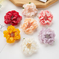 100pcs Flores Artificiales De Paeonia En Silicio Para Decoración De Hogar Jardín Bodas Festivales Arreglo De Bouquet DIY - details 15