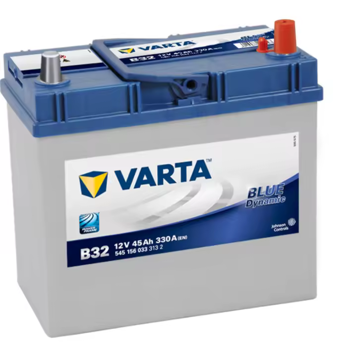 Batería Varta B32 Blue Dynamic 12V 45Ah - Arranque Seguro y Energía Estable - Coches Pequeños y de Alto Equipamiento - 1
