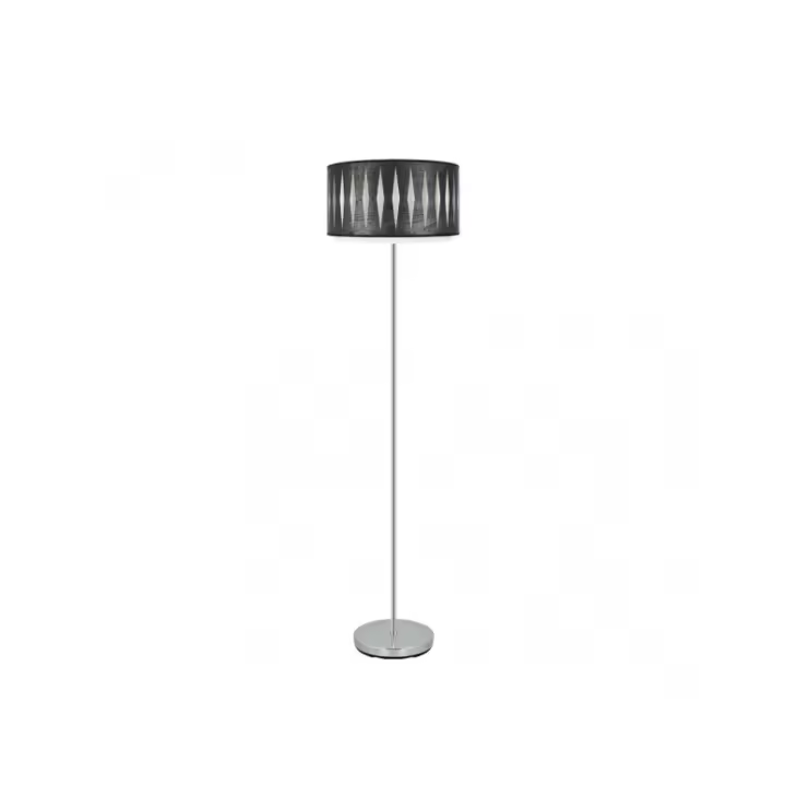 Fabrilamp - Pie Salon Alexandra 1xe27 Cromo/madera Negra 162x40x40 Cm - 1