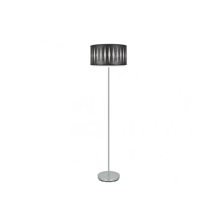 Fabrilamp - Pie Salon Alexandra 1xe27 Cromo/madera Negra 162x40x40 Cm - 1