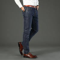 Nuevos Jeans Clásicos Para Hombre Primavera Otoño Moda Negocios Pantalones Vaqueros Rectos Estirados Azul Cómodos De Medio Cinturón - details 34