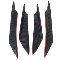 4PcsSpoiler De Fibra De Carbono Para Coche Difusor De Parachoques Fin De Aleta Canard Splitter Knife De Aire Material ABS - details 7