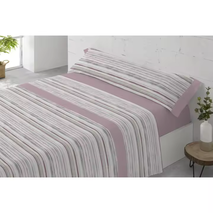 Juego de sábanas 50% algodón PADUANA LEVANTE. Con tratamiento anti piling. Algodón de la máxima calidad. Formado por sábana bajera, encimera y funda/s de almohada. - 1