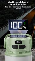 Lámpara Portátil Solar LED Recargable Impermeable Para Exteriores Noche Mercado Camping Tienda De Acampar Emergencia - details 5