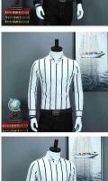 Camisa a Cuadros Clásica Para Hombre Manga Larga Casual Botones Para Trabajo Y Negocios Camisas Rayadas Tallas Grandes 4XL 5XL - details 4