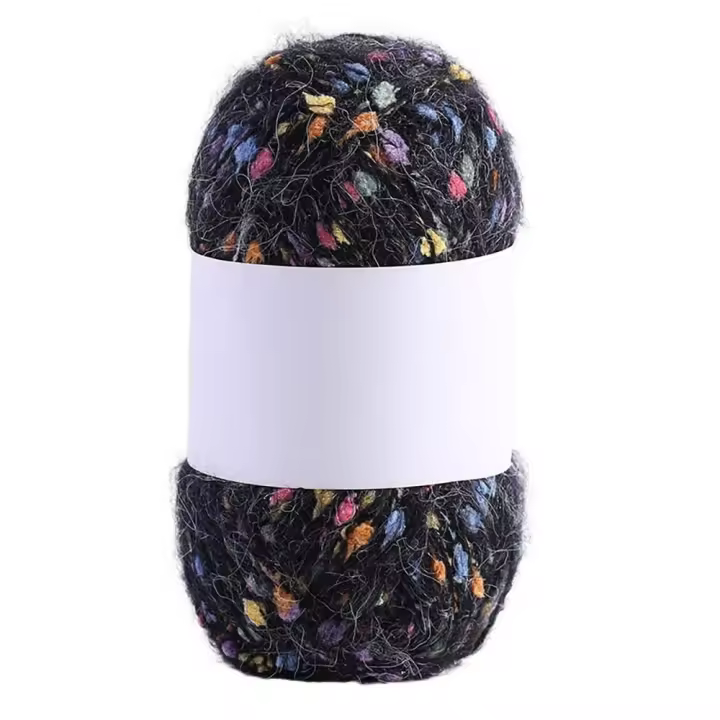 Hilo De Lana De Mohair Con Puntos Coloridos 50g/Bola Suave Y Grueso Para Tejer Suéteres Sombreros Y Bufandas Bebés DIY - 1