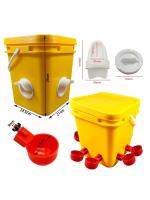 Kit De Alimentador Automático Para Pollos 1PC Horizonte Herramienta De Riego Y Alimentación Para Ponederos Pollos Pato Cerdos Periquitos - details 1