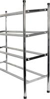 MAXELLPOWER Juego de 2 zapateros de 4 baldas, Organizador Zapatos, Zapatero metalico 4 baldas, estanteria Zapatos, Zapatero Entrada recibidor 62x23x67cm cada zapatero ( - details 4