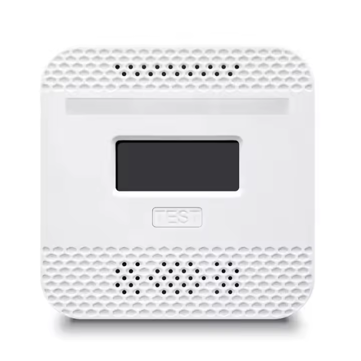 Detector de Gas, con Pantalla LED y Alarma Sonic y Visual para Uso Doméstico y Caravanas, Alarma de Segurbad - 1