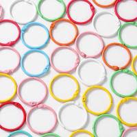Llavero Redondo De Metal 30mm Multicolor Para DIY Accesorios De Decoración Para Bolso Y Móvil 20/50 Piezas Pack - details 3