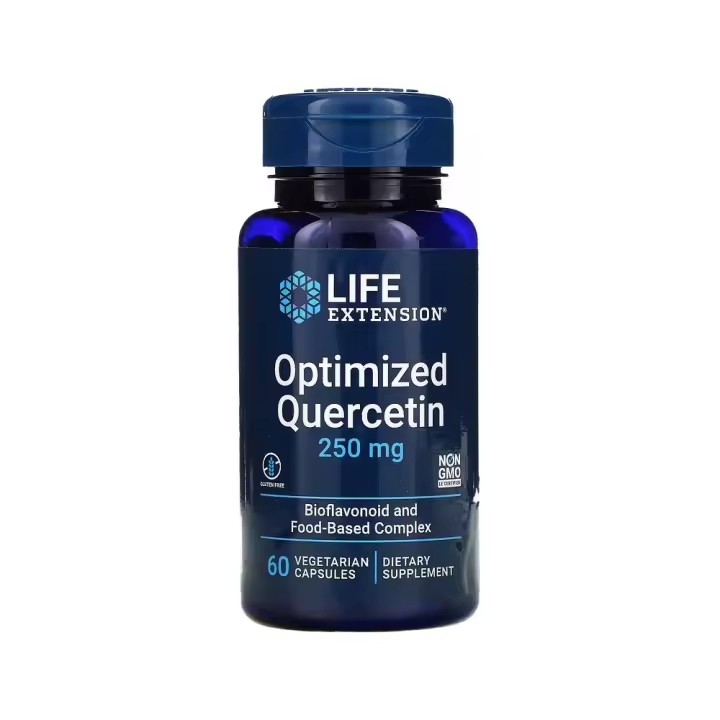 Quercetina optimizada, 250 mg, 60 cápsulas vegetales de Life Extension - 1