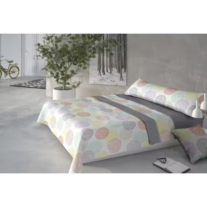 Juego de Sábanas Pierre Cardin CORALINA DORIS Gris Cama de 90 - 1