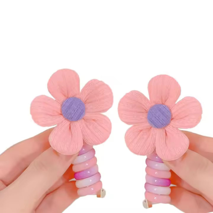 1PC Hermoso Diadema De Mariposa Bordada Con Espiral Elástico Para Niñas Accesorio De Cabello Práctico Y Decorativo Para Fiestas - 1