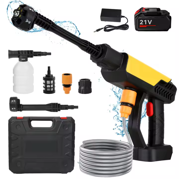 200Bar Pistola de agua de alta presión para lavado de coches, herramienta de riego de jardín para batería Makita de 18V, 3500W  Pistola eléctrica de lavado de automóviles de alta presión - 1