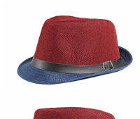 Sombrero De Jazz Patchwork Para Hombres Y Mujeres Moda Primavera Y Verano Fedoras Decorativas Para Adultos Fiesta Formal Polyester - details 2