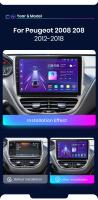 Junsun AI Voice Car Radio Stereo For Peugeot 2008 208 2012 2013 2014 2015 2016 2017 2018 Car Auto Radio Built-In Wireless Carplay For Apple & Android Auto Automotive Multimedia Touch Screen 360 camera Car Intelligent Systems With GPS Navigation - details 3