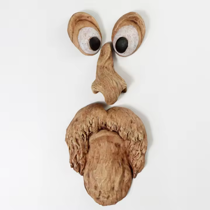 Adornos De Resina De Criaturas Horripilantes Para Decoración De Navidad Y Halloween Caras De Árbol Simulación DIY Artesanías Realistas Para Pascua Y Fiestas - 1