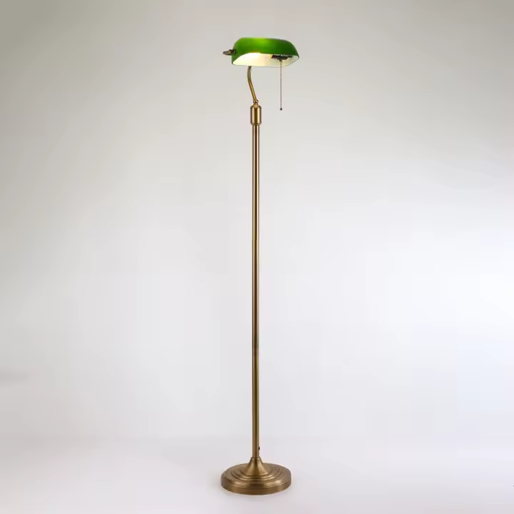 Barcelona LED Lámpara de pie vintage "BANQUERO" - E27 - 1