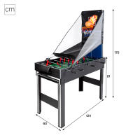 CB Games - Mesa multijuegos 20 en 1, Futbolín, Hockey, Billar, Baloncesto, Juegos de mesa, 120x110x82 cm, Futbolines para niños, Futbolín infantil, Regalo para toda la familia - details 3