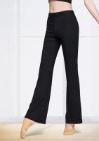 Pantalones De Yoga Para Mujer Adulta Algodón Modal Flare Skin-friendly Pantalones De Baile De Ballet Casual Ajustables En Cintura - details 0